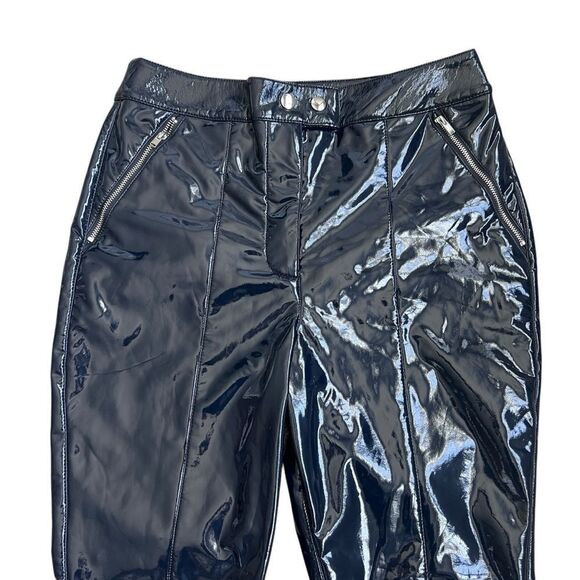 Maeve by Anthropologie Black Patent Leather Pants - Size US 10P - Picture 2 of 11